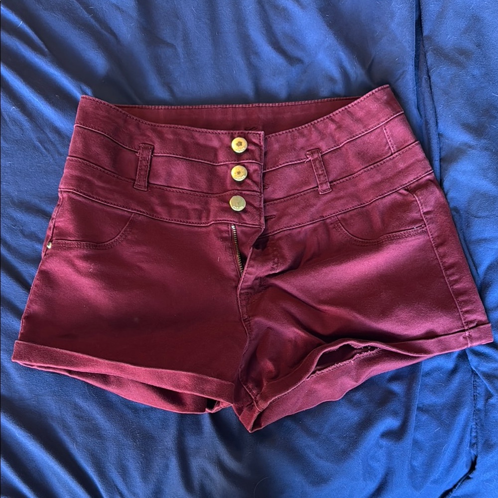 Women's Burgundy Shorts